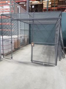 Calwire cage, cage with ceiling, storage cage, calwire storage